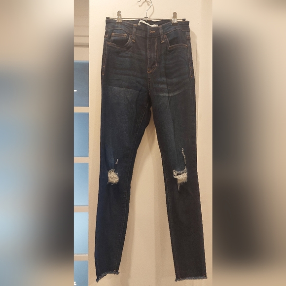 Celebrity Pink Denim - Celebrity Pink Midnight Blue Distressed Skinny Jeans